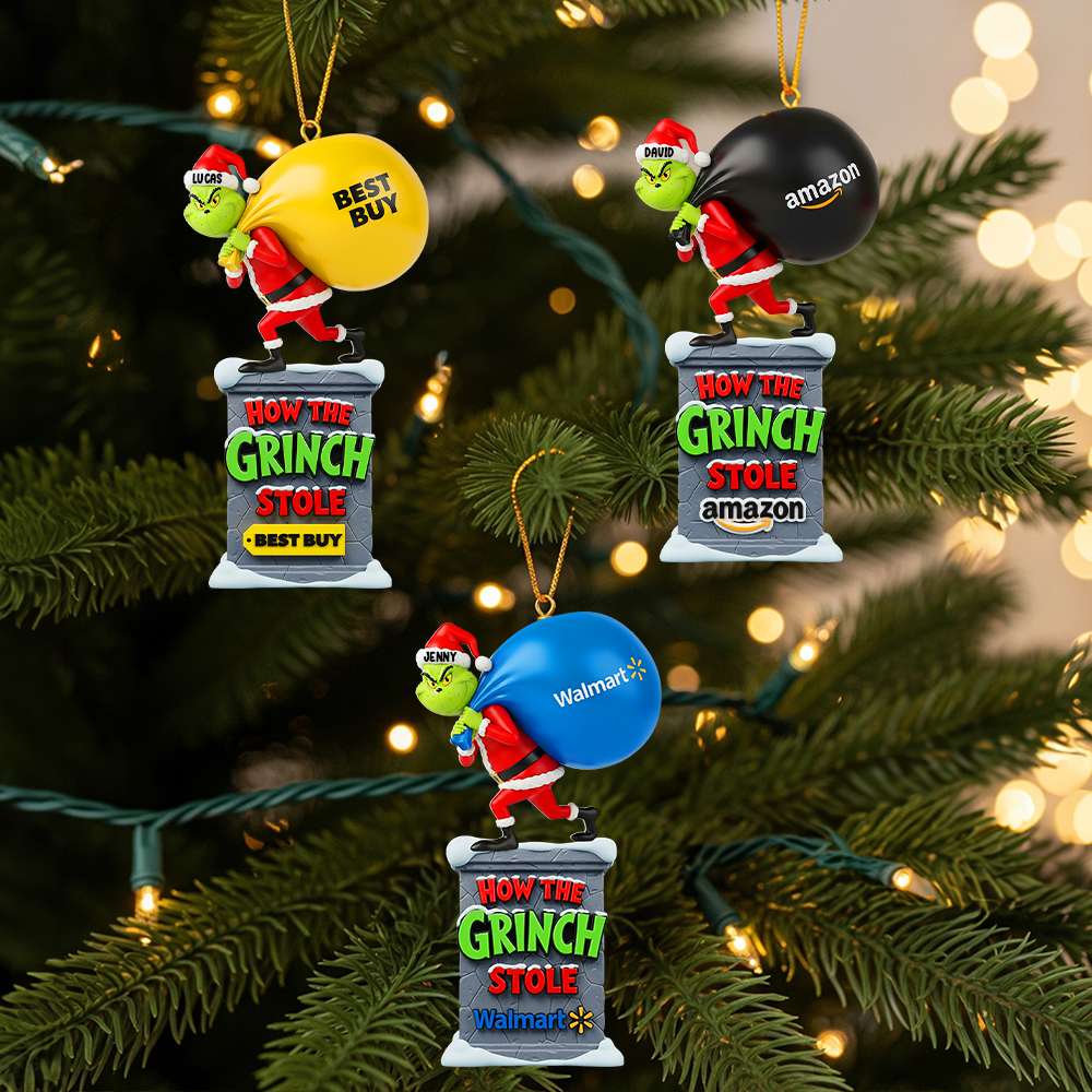 Christmas Green Monster Ornament - Personalized Gifts For Christmas Ornament 01HYTN160925-Homacus