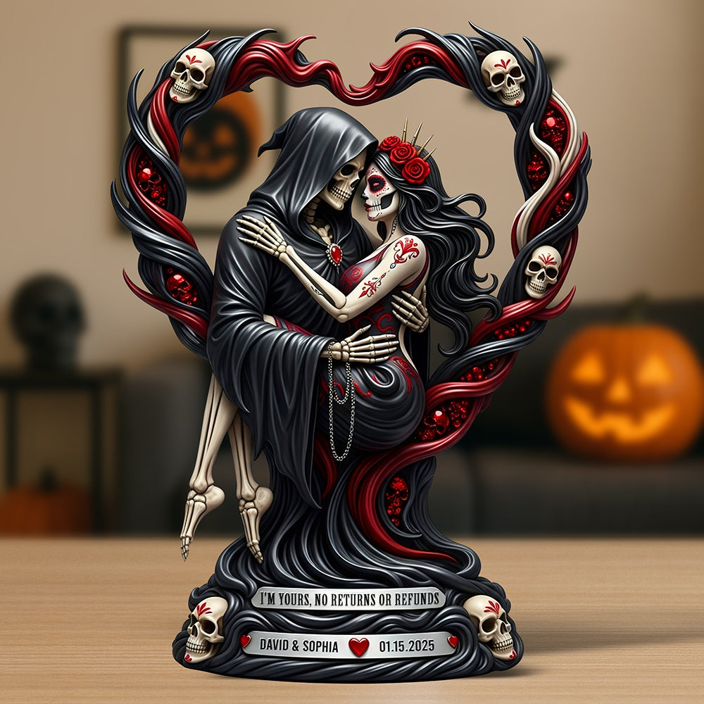 Love To Death Acrylic Plaque Personalized Gifts For Couple 05TGQN180625-Homacus