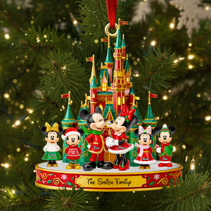 Magical Family Christmas Castle Ornament - Personalized Gifts For Family 04PGDT061025-Homacus