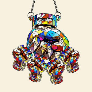 Fist Bump Suncatcher Ornament - Personalized Gifts For Grandpa 06tgqn110825-Homacus