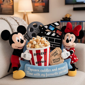 Movie Night Couple Pillow, Personalized Gifts For Couple 02PADT121225-Homacus