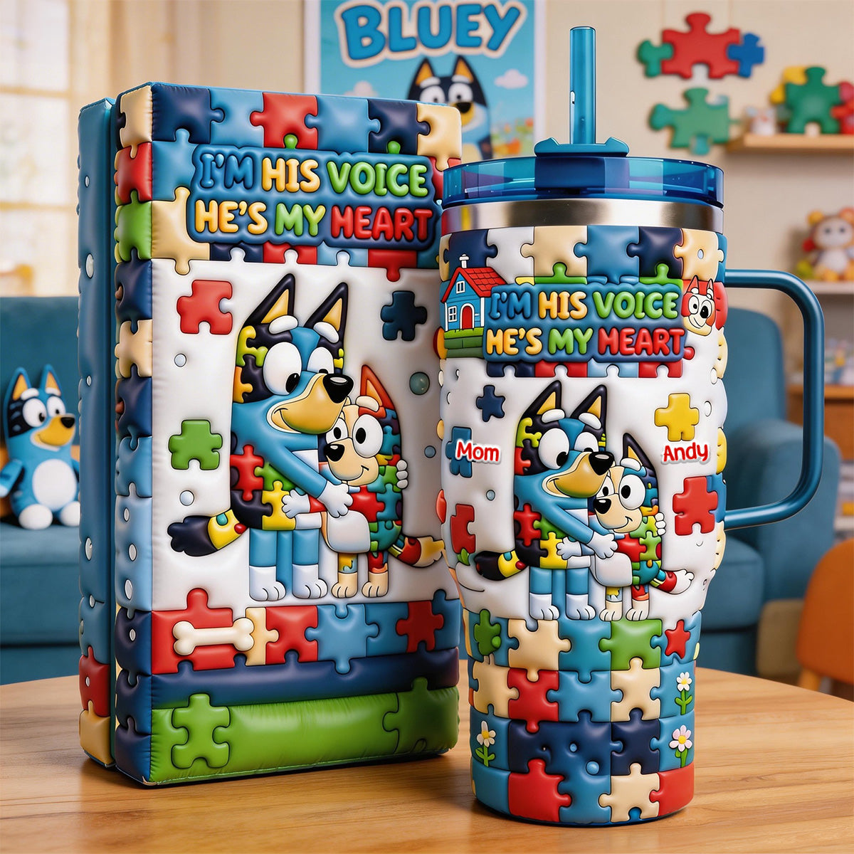 Hug Of Love Tumbler - Personalized Gifts For Autism Awareness 02TGMG120326-Homacus