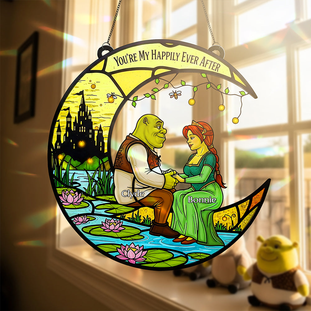 Green Couple Suncatcher - Personalized Gifts For Couple 01huta150825-Homacus