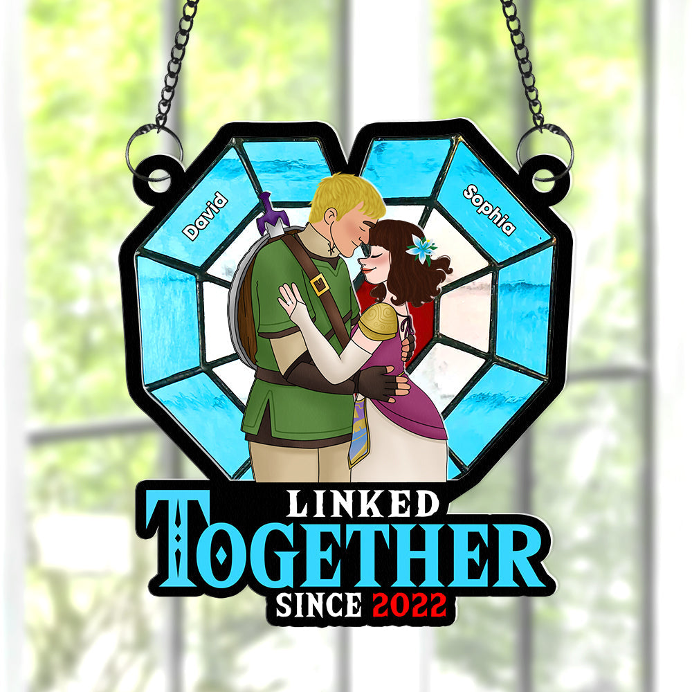 Personalized Gifts For Couple Suncatcher Ornament 03kaqn030125hg-Homacus