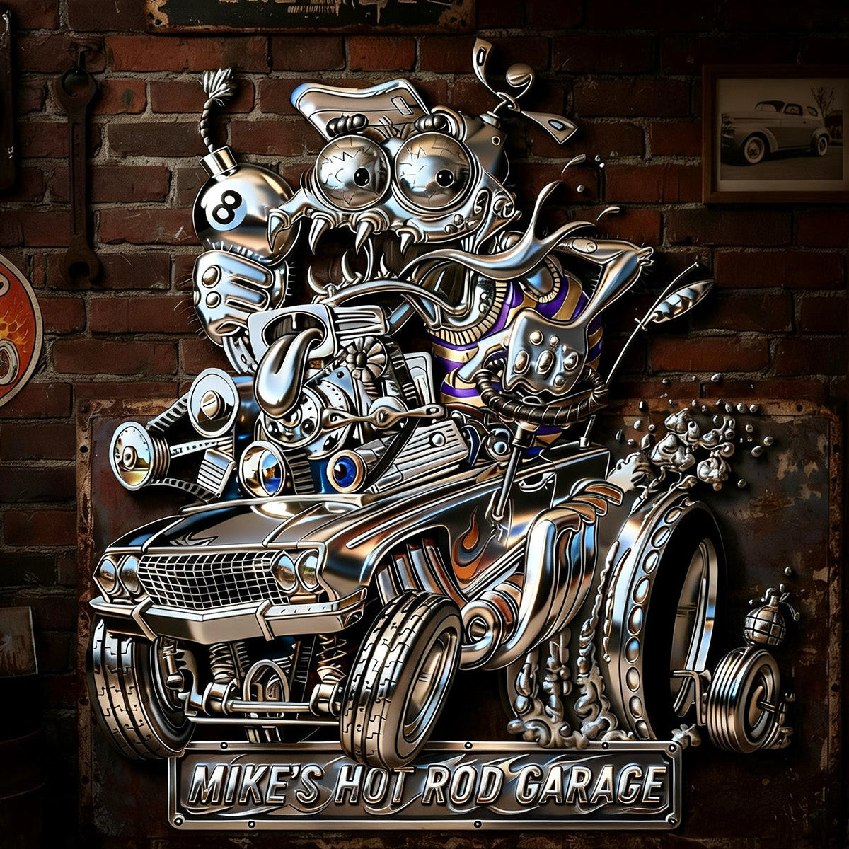 Top Speed Metal Sign - Personalized Gifts For Hot Rod Lover 02TGMG310126-Homacus