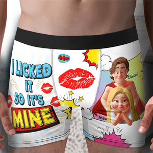 Spicy Couple Men's Boxers - Personalized Gifts For Him 04TGLU240625-Homacus
