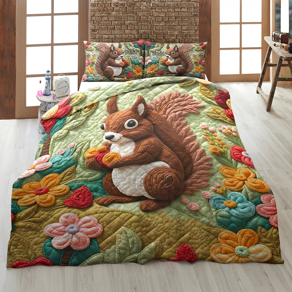 Personalized Gifts For Squirrel Lovers Quilt Bed Set 06kaqn220125-Homacus