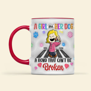 Personalized Gift for Dog Lover, A Bond Can't Be Broken Accent Mug 05TOQN230924HH-Homacus