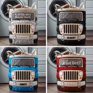 Dirt Journey Quilted Laudry Basket - Personalized Gifts For Off-road Lovers 06qhqn140726-Homacus