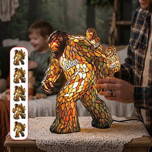 Papa Bigfoot Acrylic Light Box - Personalized Gifts For Dad 01NAMG270226-Homacus
