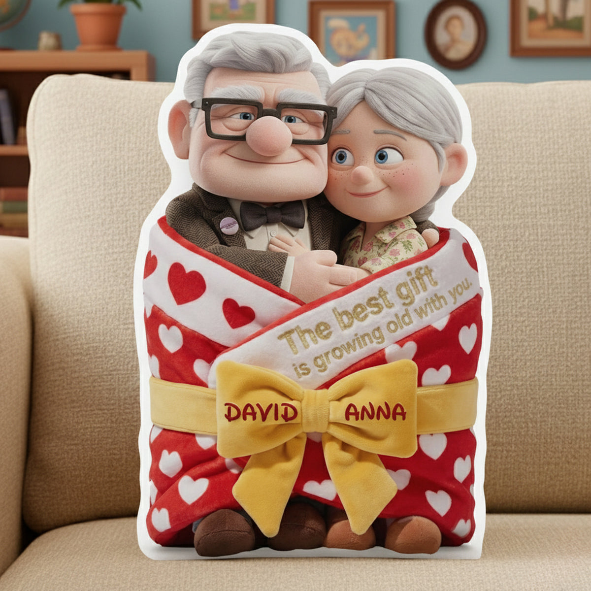 Couple Growing Old With You Pillow - Personalized Gifts For Couple 07ohlu121225-Homacus