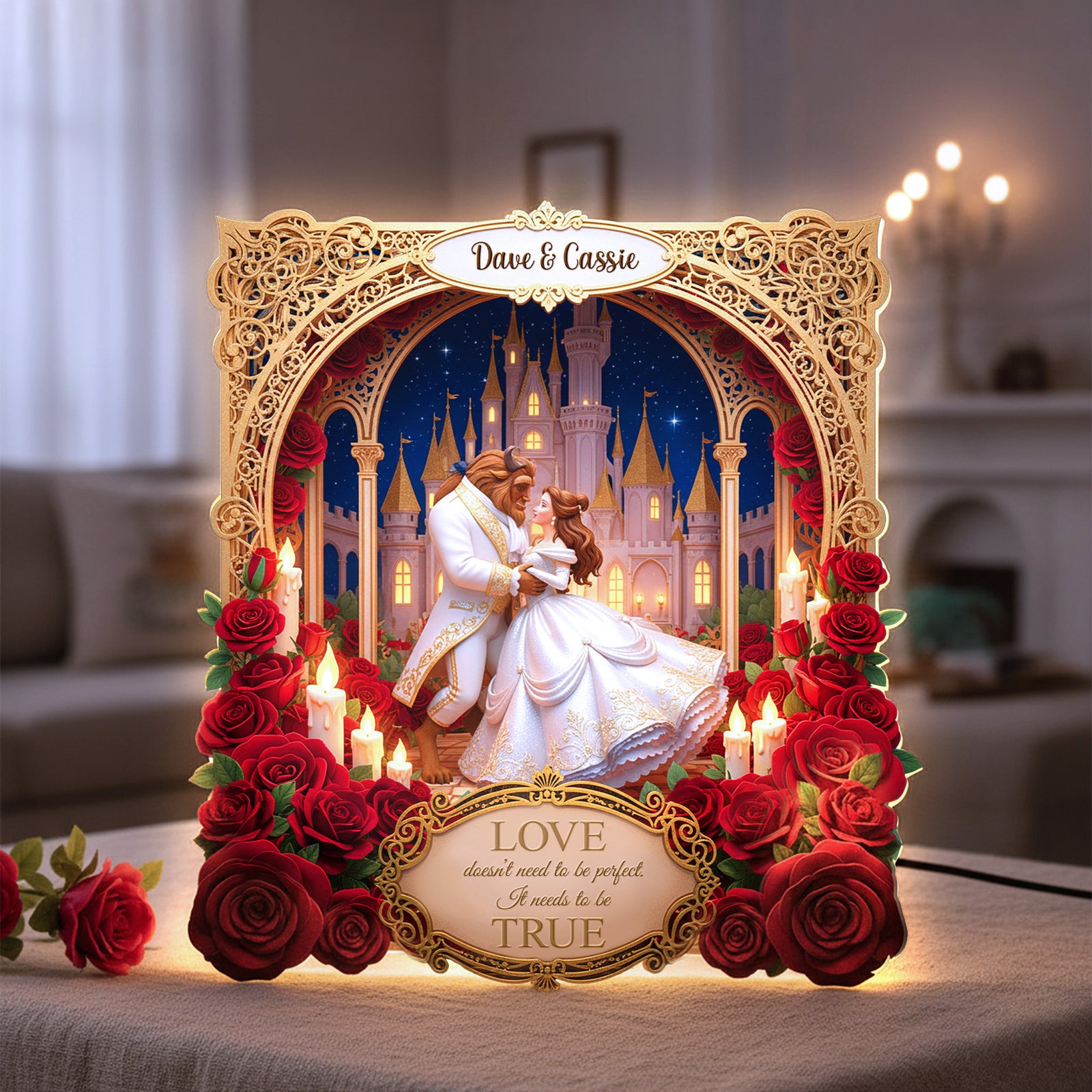 Personalized Gifts For Couple Custom Shape Acrylic Light Box 01pamg211125-Homacus