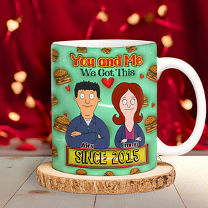 Personalized Gift For Couples Edge To Edge Mug 3D Inflated Effect 04XQLU311224HG-Homacus