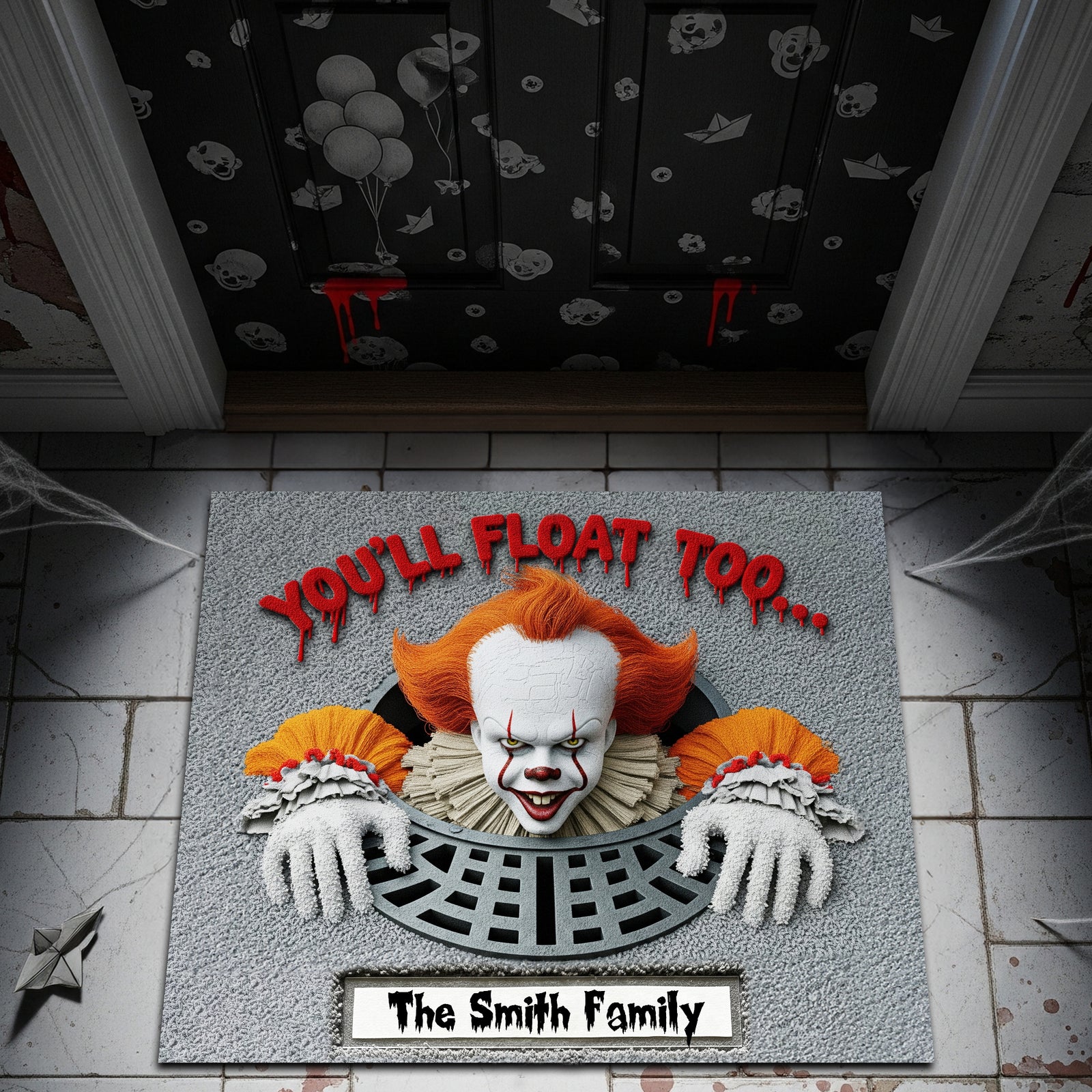 Horror Sewer Halloween Doormat - Personalized Gifts For Movie Fans 02OHLU150825-Homacus