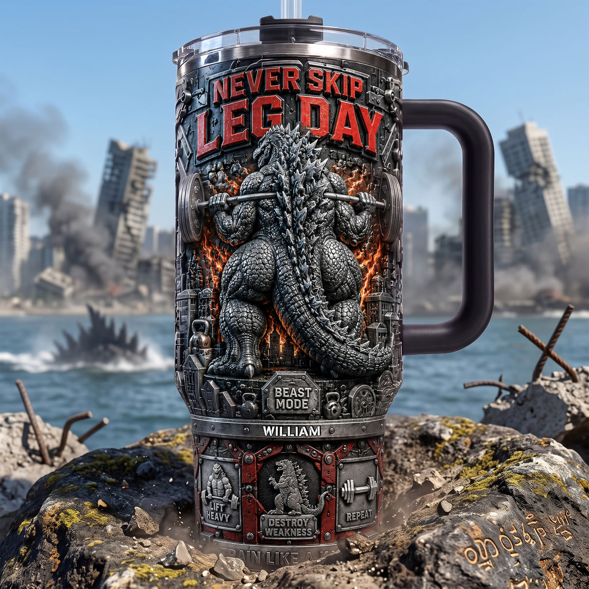 Fun Leg Squat 40oz Tumbler With Handle, Personalized Gifts For Gymer 04qhlu230726-Homacus
