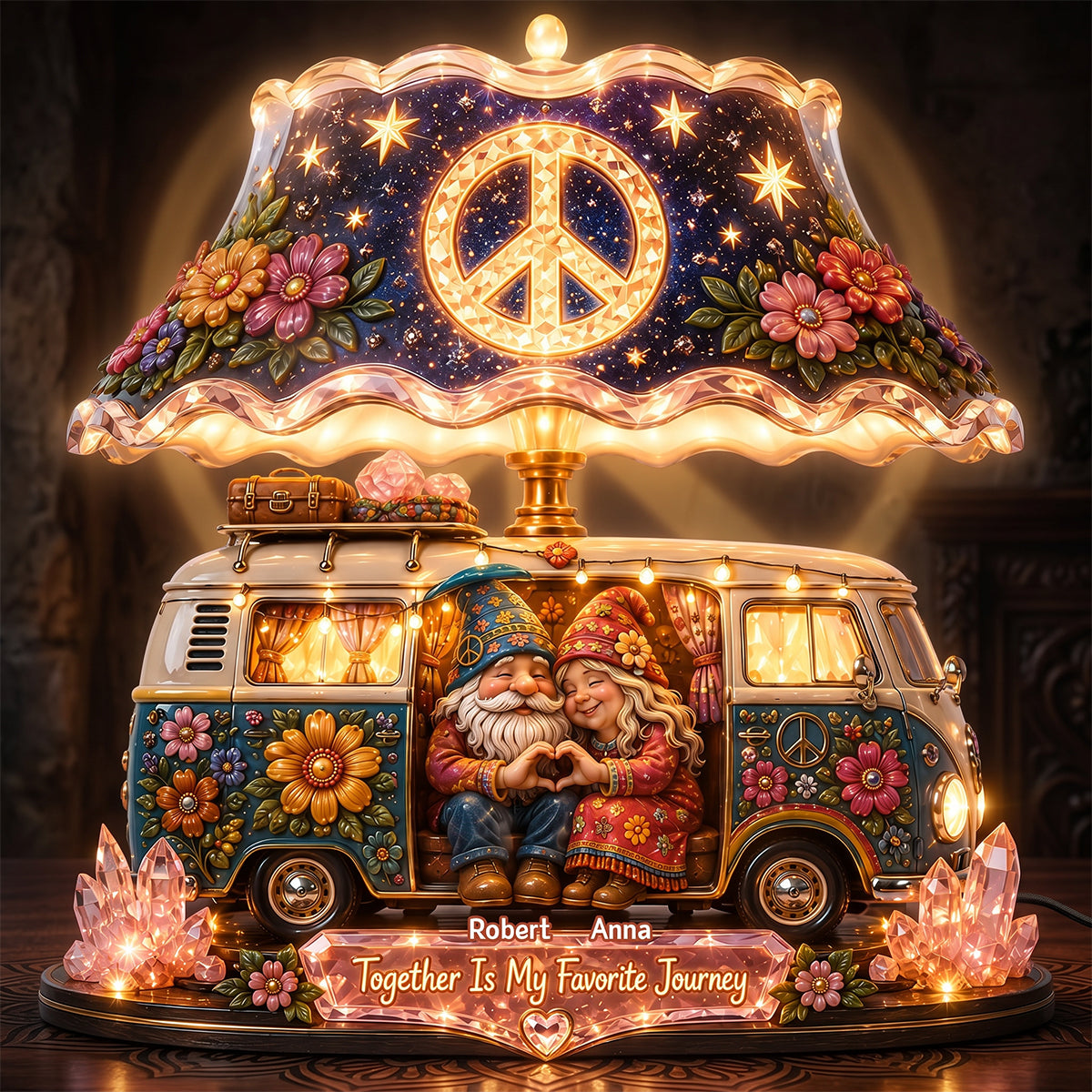 Peaceful Journey Light Box - Personalized Gifts For Couple 02padt070726-Homacus