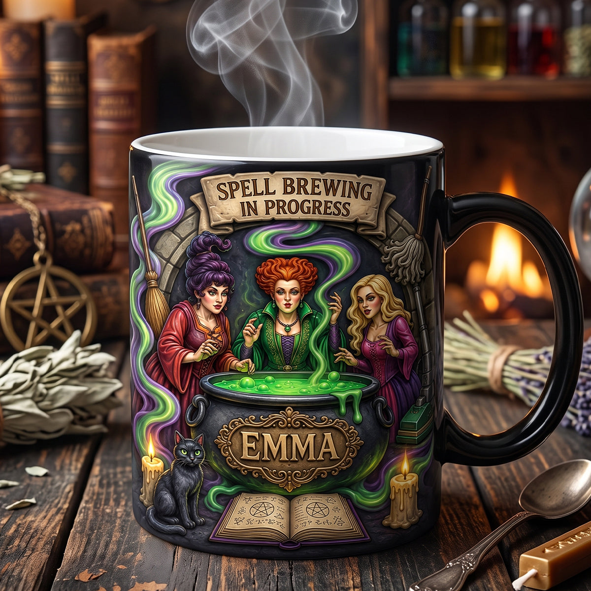 Spooky Brew Magic Mug - Personalized Gift For Witch Lovers 03HATN280726-Homacus