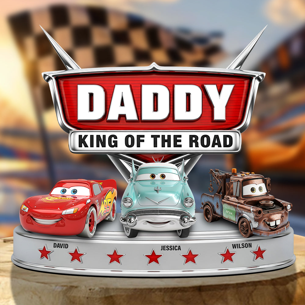 King Of The Road Acrylic Plaque Personalized Gifts For Dad 02OHDT280525-Homacus