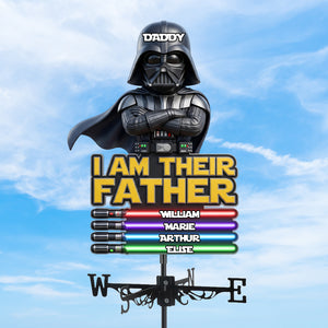 Futuristic Dad Metal Weather Vane - Personalized Gifts For Dads 01nadh140526-Homacus