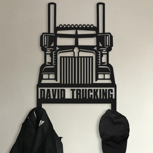 Personalized Gifts For Truck Lovers Hanging Metal Sign 02HUDT180624-Homacus