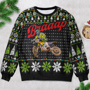 Custom Photo Ugly Sweater Gifts For Motorcross Lover 04ACDT041024-Homacus