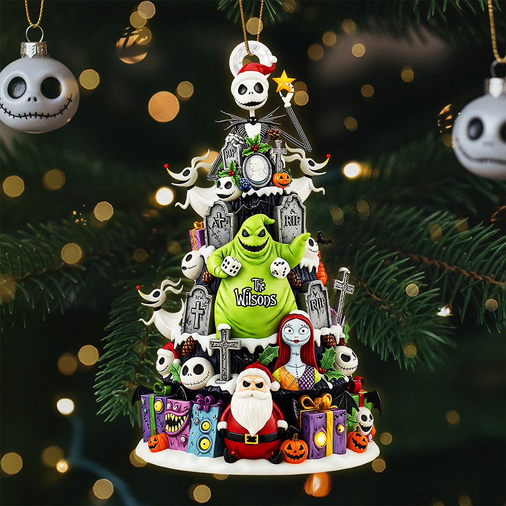 Spooky Family Tree Ornament - Personalized Gifts For Family 01pata060925-Homacus