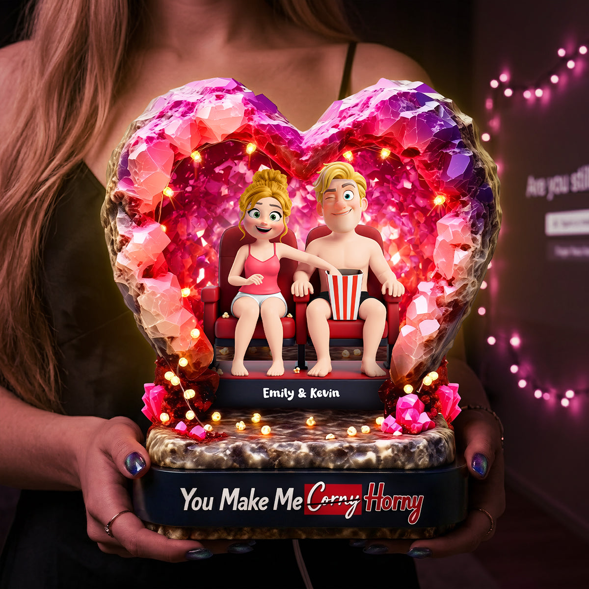 Naughty Couple Acrylic Light Box - Personalized Gifts For Couple 02huta250626-Homacus