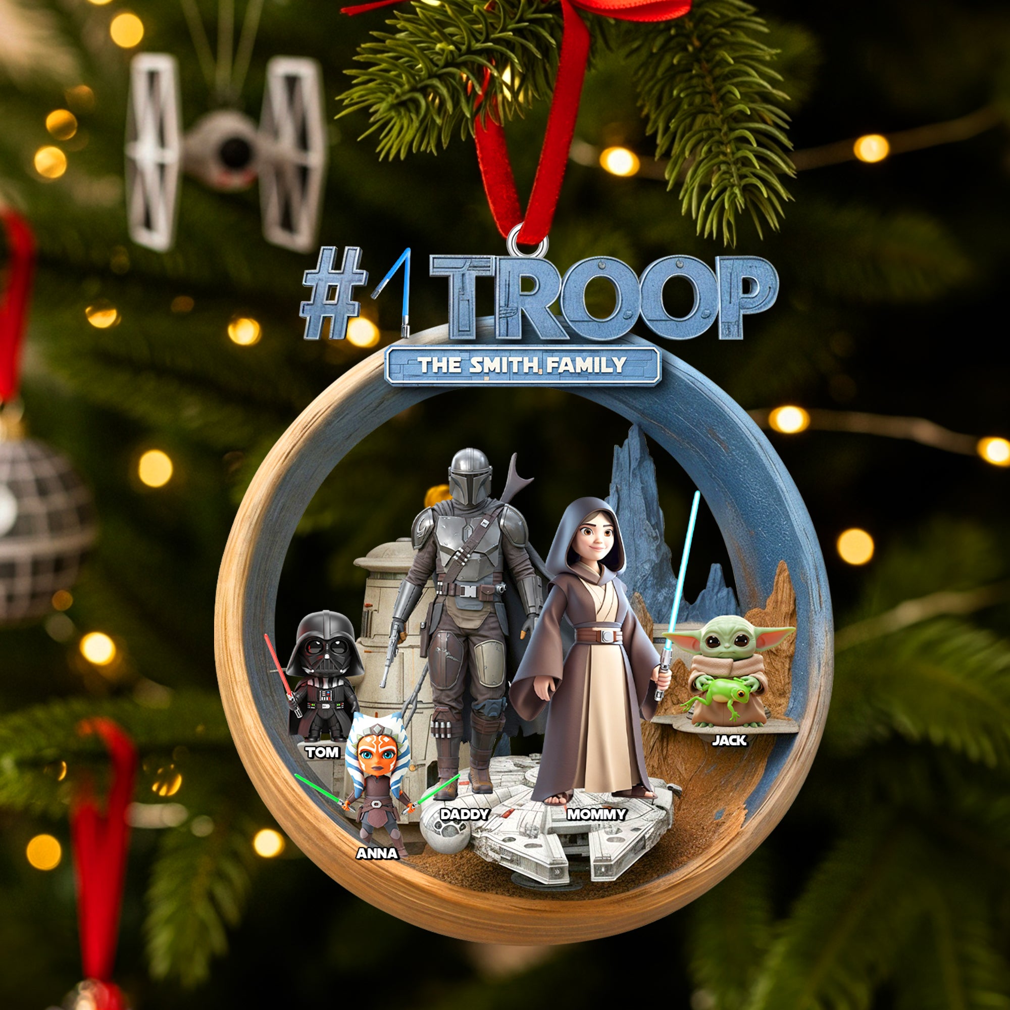 Family Acrylic Ornament - Personalized Gifts For Family 02qhtn260925-Homacus