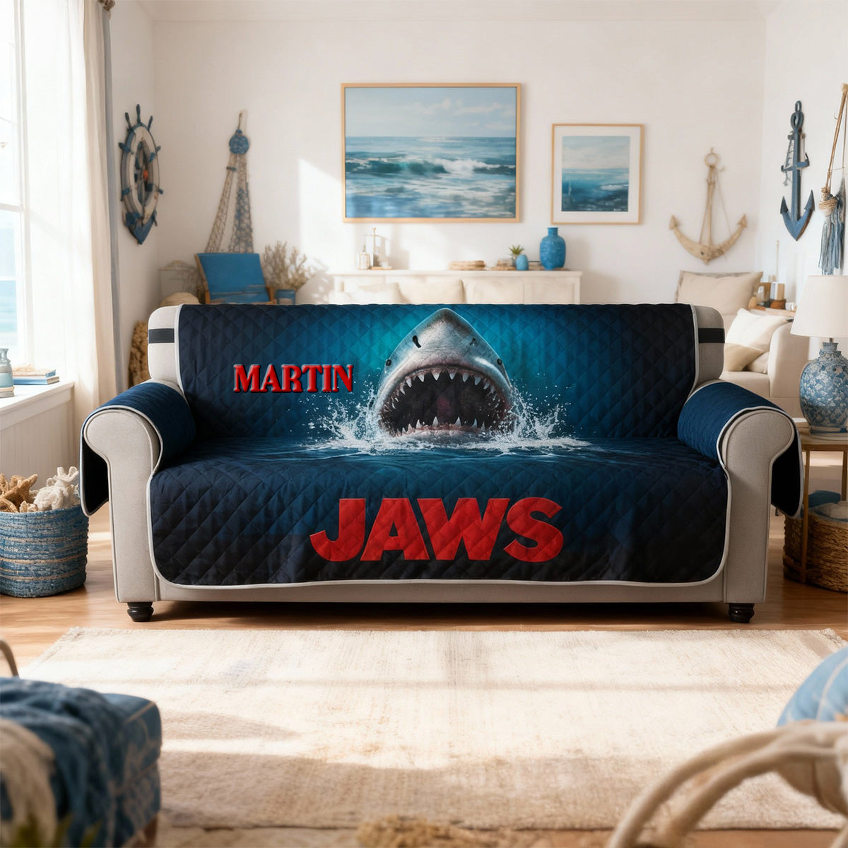 Bold Sea Quilted Sofa Cover - Personalized Gifts 05HYMG260126-Homacus