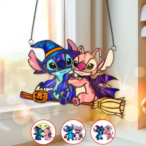 Halloween Couple Suncatcher - Personalized Gifts For Couple 01pgmg050825-Homacus