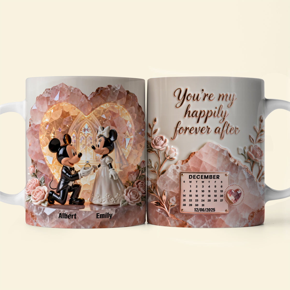 Wedding Couple Coffee Mug - Personalized Gifts For Couple 06paqn150126-Homacus