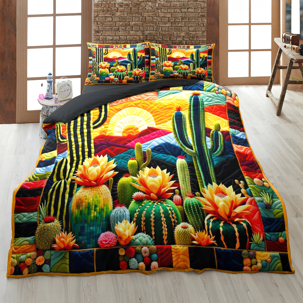 Catus Quilt Bed Set 041hutn210125-Homacus