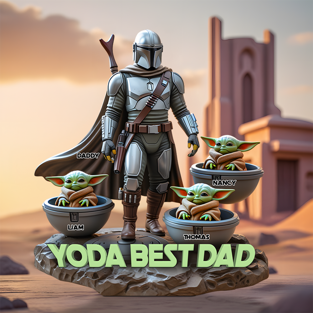 Personalized Gifts For Dad Plaque, Best Dad In The Galaxy-Homacus