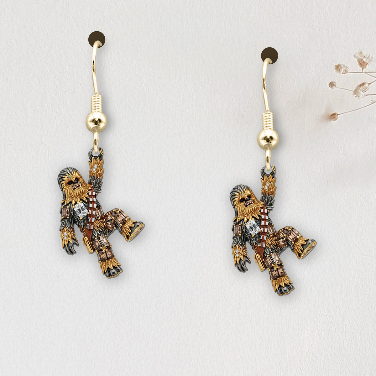 Funny Hanging Galactic Characters Earrings - Personalized Gifts For Movie Fans 05QHDT110725-Homacus