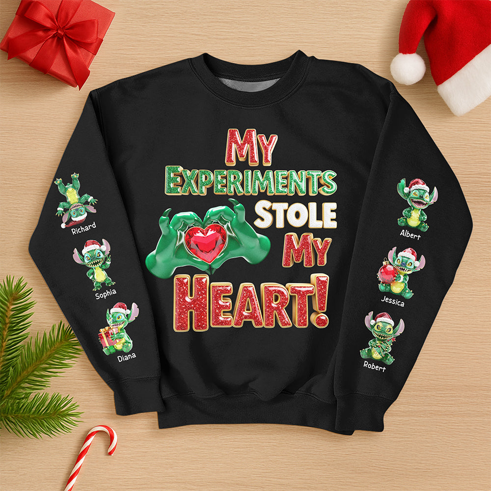 Adorable Grandkids Aliens 3D Sweatshirt - Personalized Christmas Gifts For Grandma 01ohqn260825-Homacus