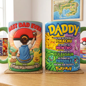 Adventure Dad And Kids Accent Mug - Personalized Gifts For Dads 04natn120526-Homacus