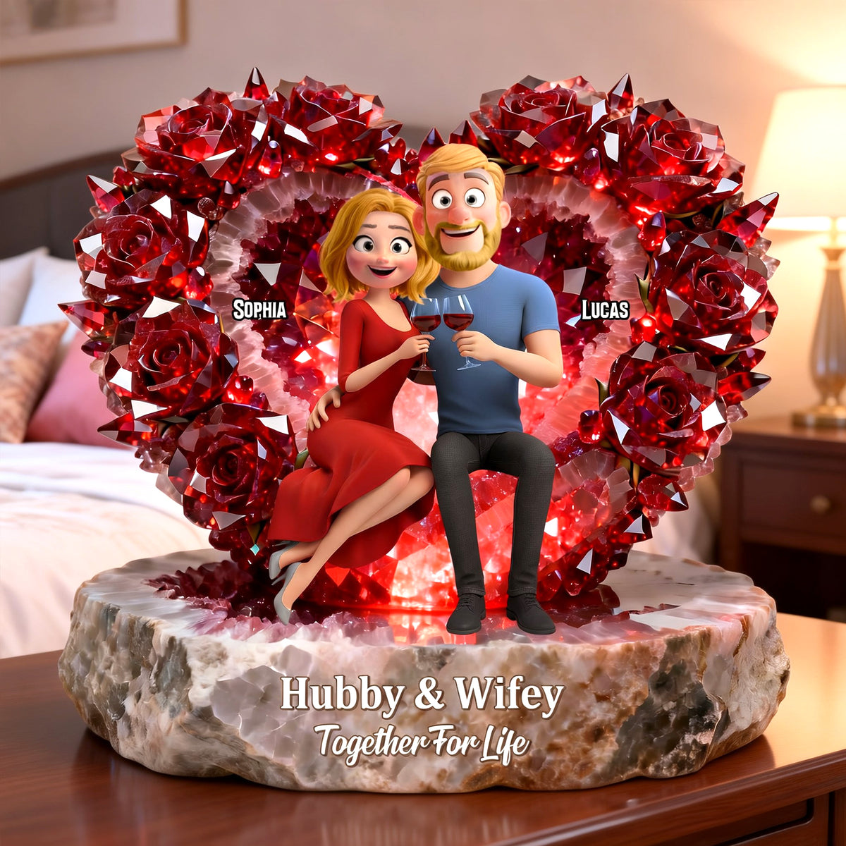 Together For Life Acrylic Plaque - Personalized Gifts For Couples 01natn231225-Homacus