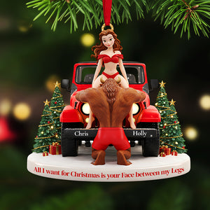 Personalized Gifts For Christmas, Naughty Couple Acrylic Ornament 03ohta241025-Homacus