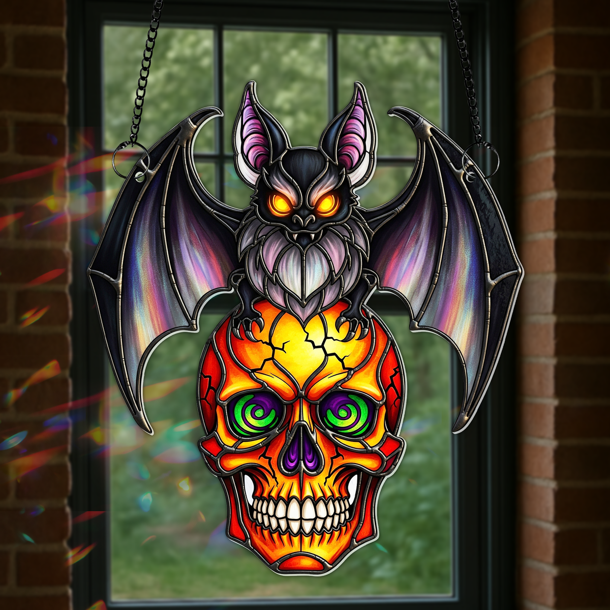 Spooky Suncatcher - Personalized Gifts For Horror Lovers 05hulu300725-Homacus