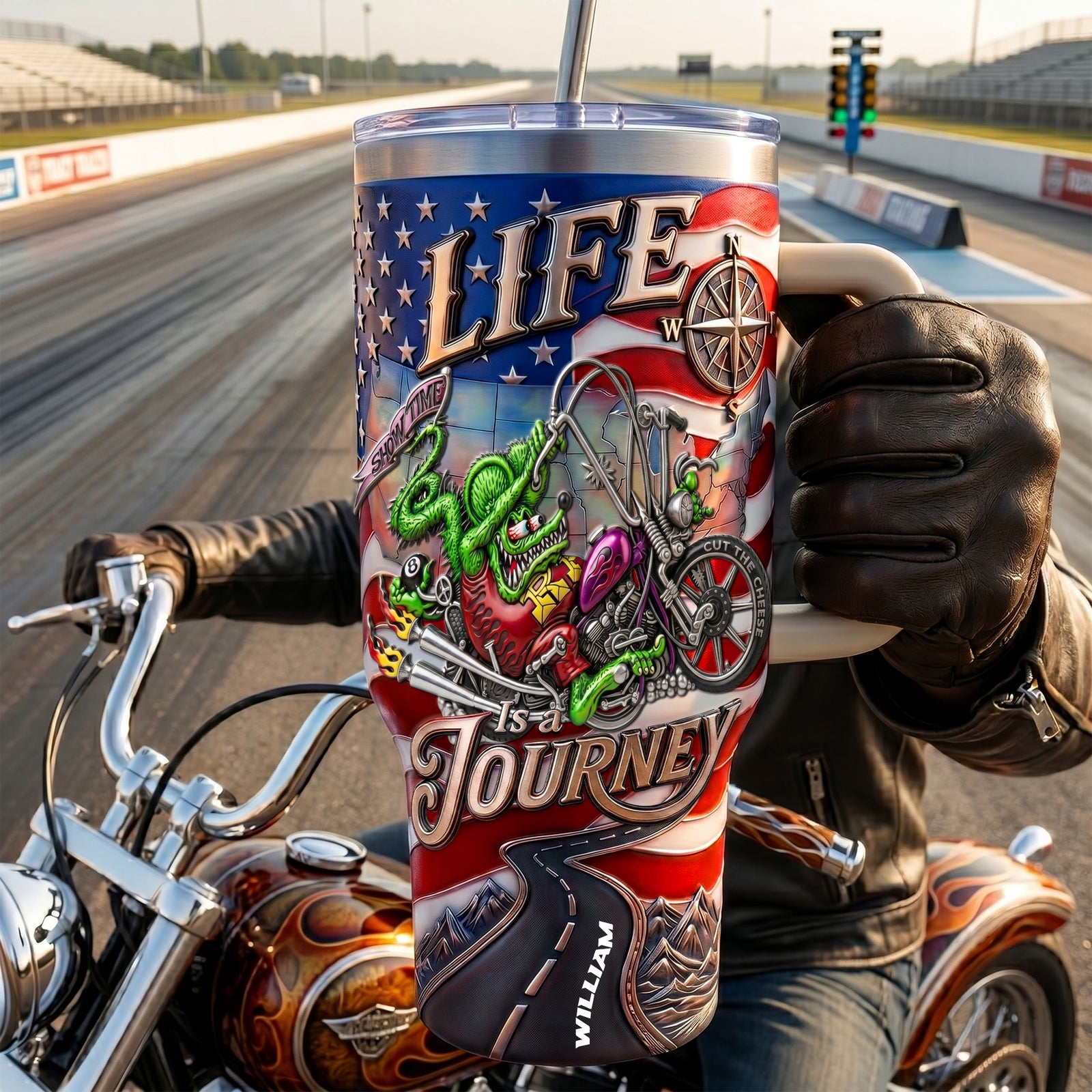 Speed Monster Tumbler - Personalized Gifts For Hot Rod Lovers 03palu030626-Homacus