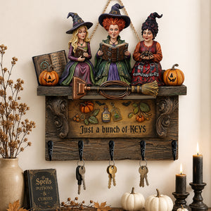 Sassy Triple Witch Key Hanger, Personalized Gifts For Witch Lovers 03qhdt250726-Homacus