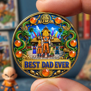 Best Dad Ever Printed Metal Coin - Personalized Gifts For Dad 02tota280426-Homacus