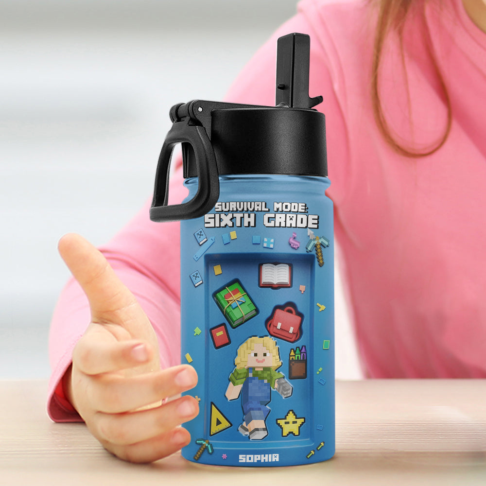 Pixel Style School Survival Kid Tumbler - Personalized Gifts For Kids 03tgtn220725-Homacus
