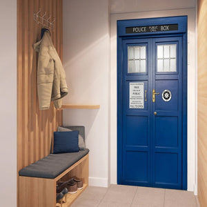 Door Cover For Movie Fans 03HUHU120924 Police Box Door Cover-Homacus