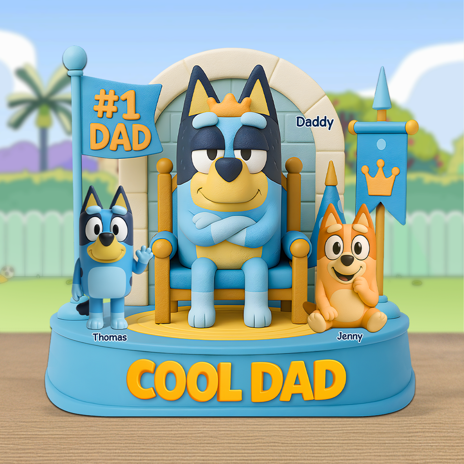 Dog Dad Plaque - Personalized Gifts For Dad 01napu090525-Homacus