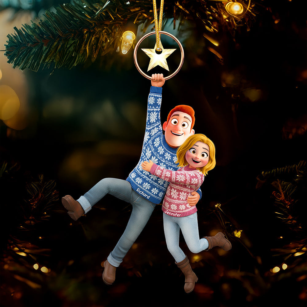 Fun Hanging Couple Ornament - Personalized Gifts For Couple 02qhqn031025-Homacus