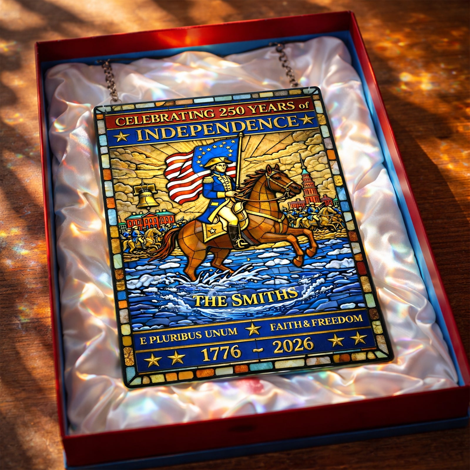 America 250th Anniversary Suncatcher - Personalized Gifts 05tylu040326