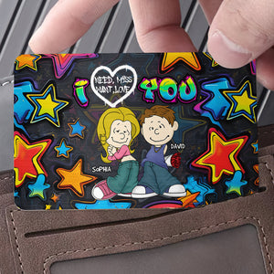 Personalized Gifts For Couple Wallet Card I Love You 02TODT100125HG-Homacus