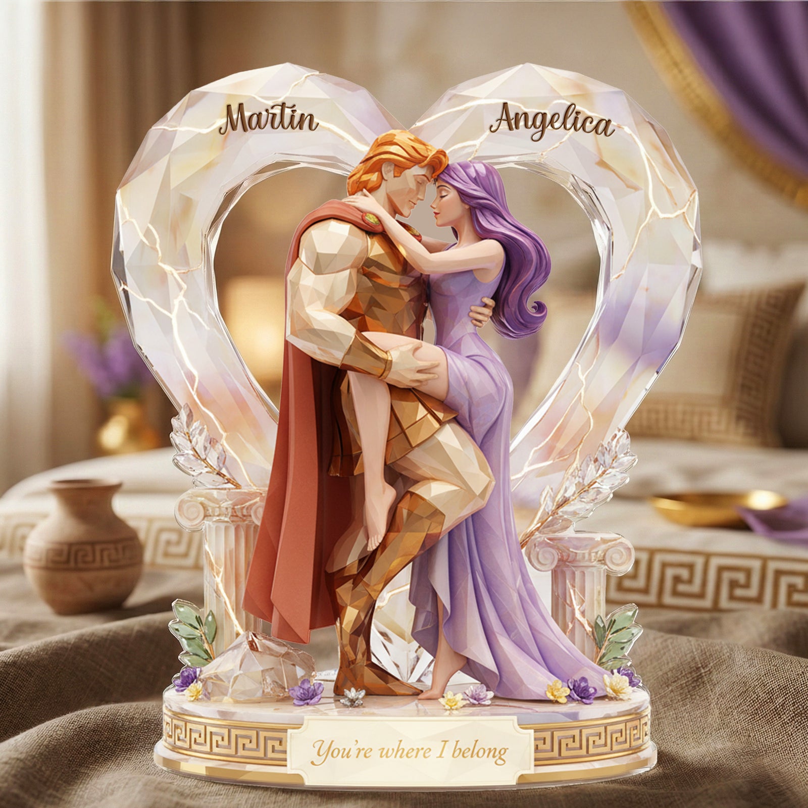 Where I Belong Acrylic Plaque - Personalized Gifts For Couple 05kimg091225-Homacus