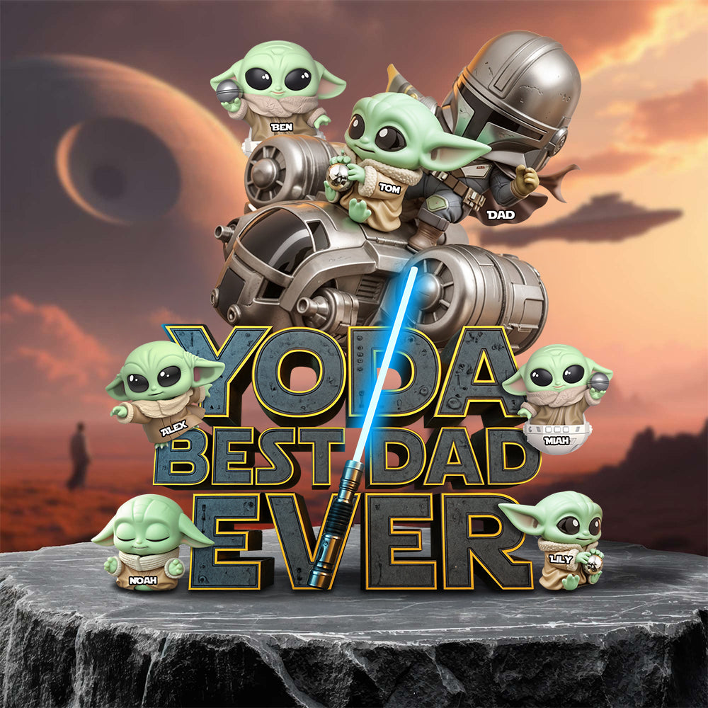 The Best Dad Acrylic Plaque Personalized Gifts For Dad 07NADT030525-Homacus